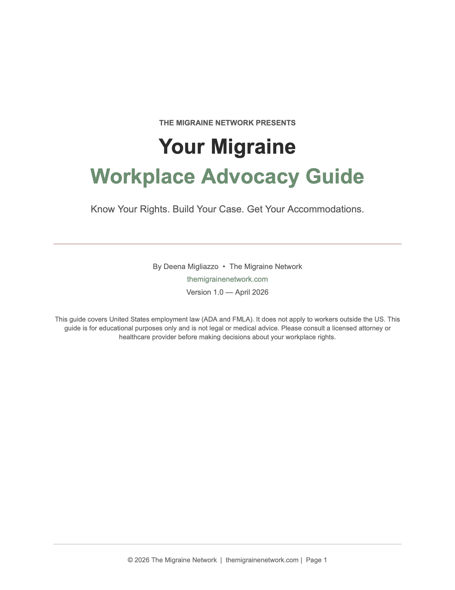 US Workplace Advocacy Guide