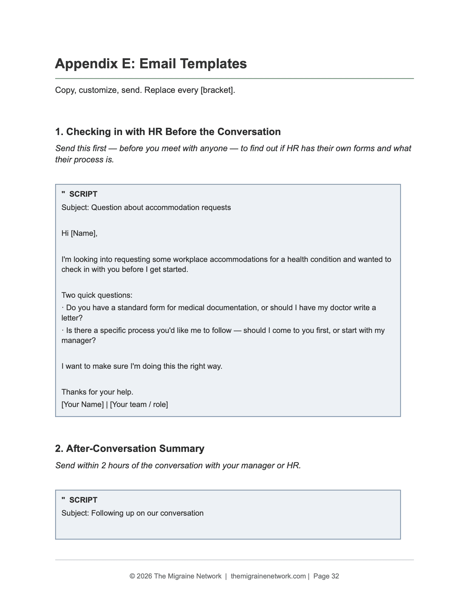 US Workplace Advocacy Guide sample page 3