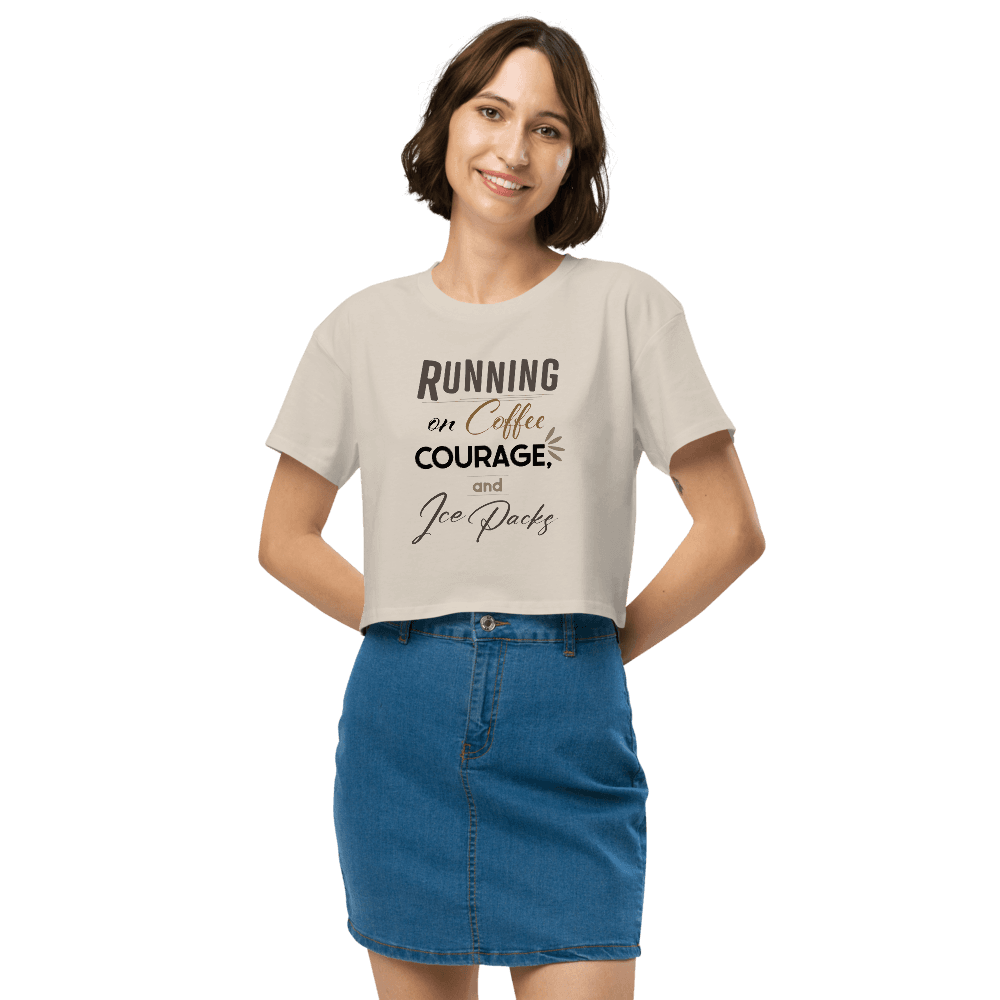 Coffee, Courage & Ice Packs Crop Top