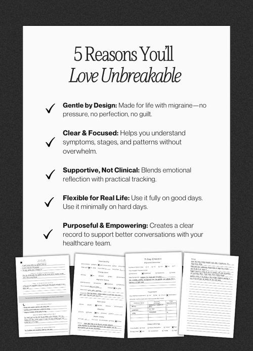 Digital Unbreakable Migraine Tracker & Reflection Journal