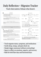 Digital Unbreakable Migraine Tracker & Reflection Journal
