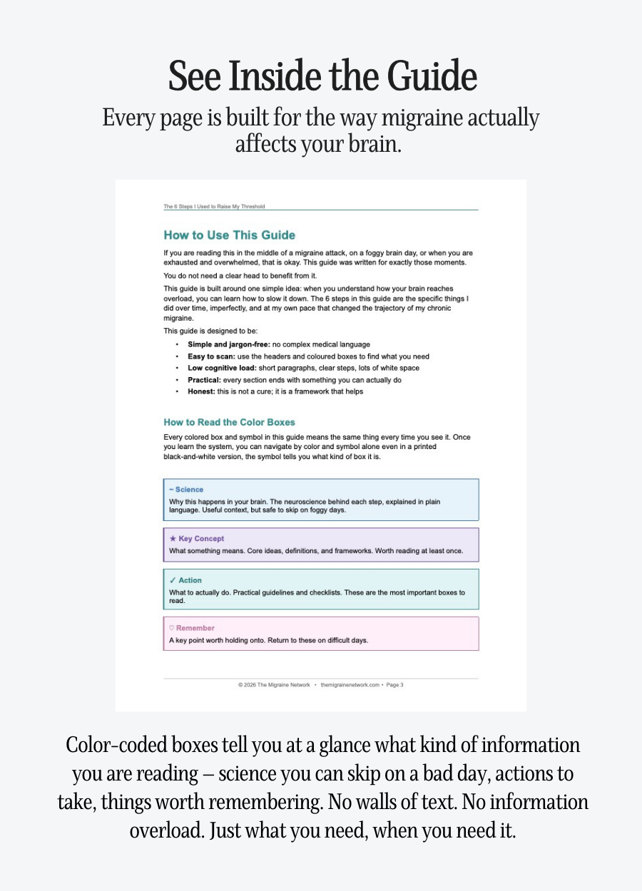 The Migraine Threshold Bundle: Guide + Journal