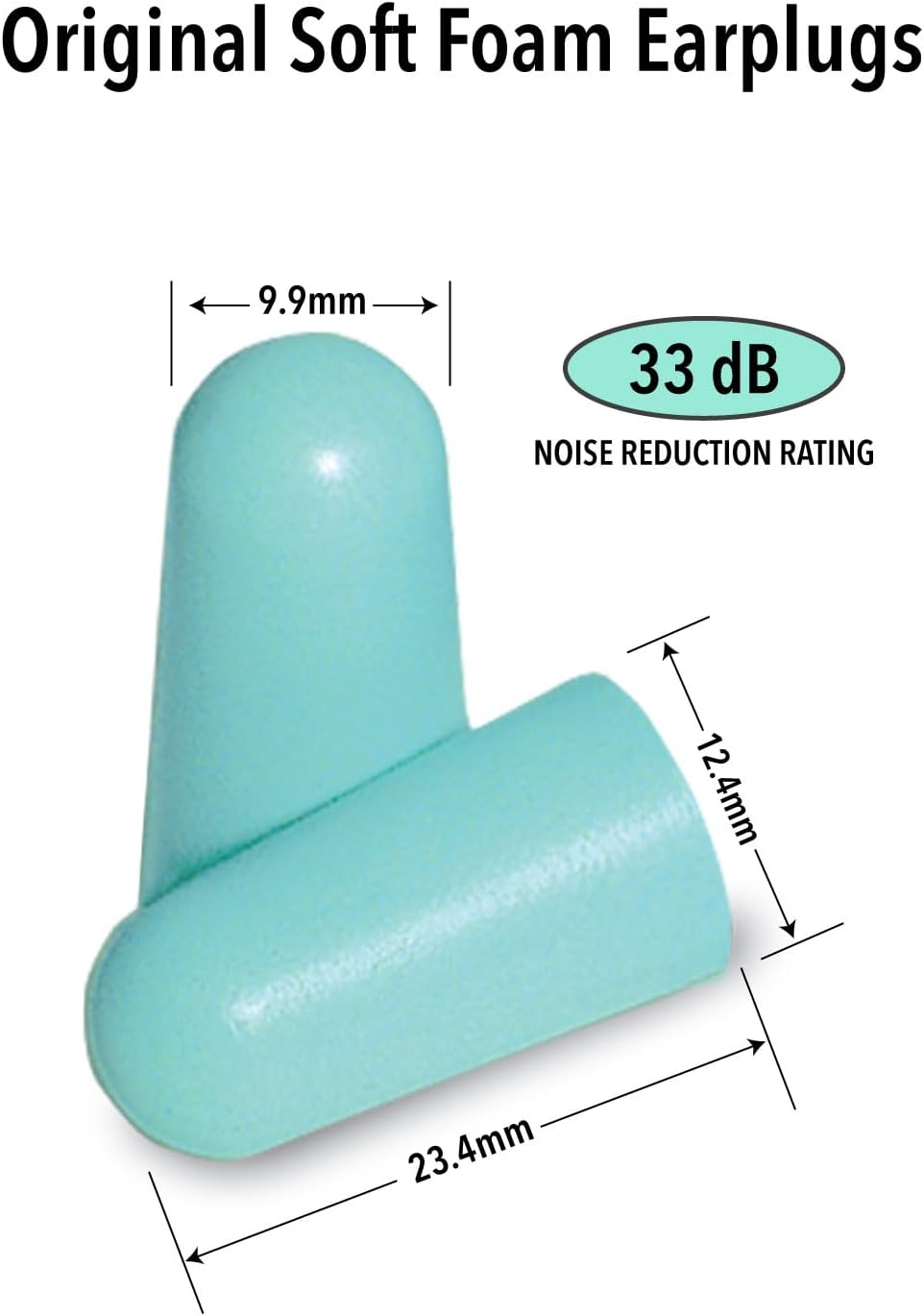 Mack's Original Soft Foam Earplugs, 50 Pair - 33dB Highest NRR, Comfortable Ear Plugs for Sleeping, Snoring, Work, Travel & Loud Events | Made in USA