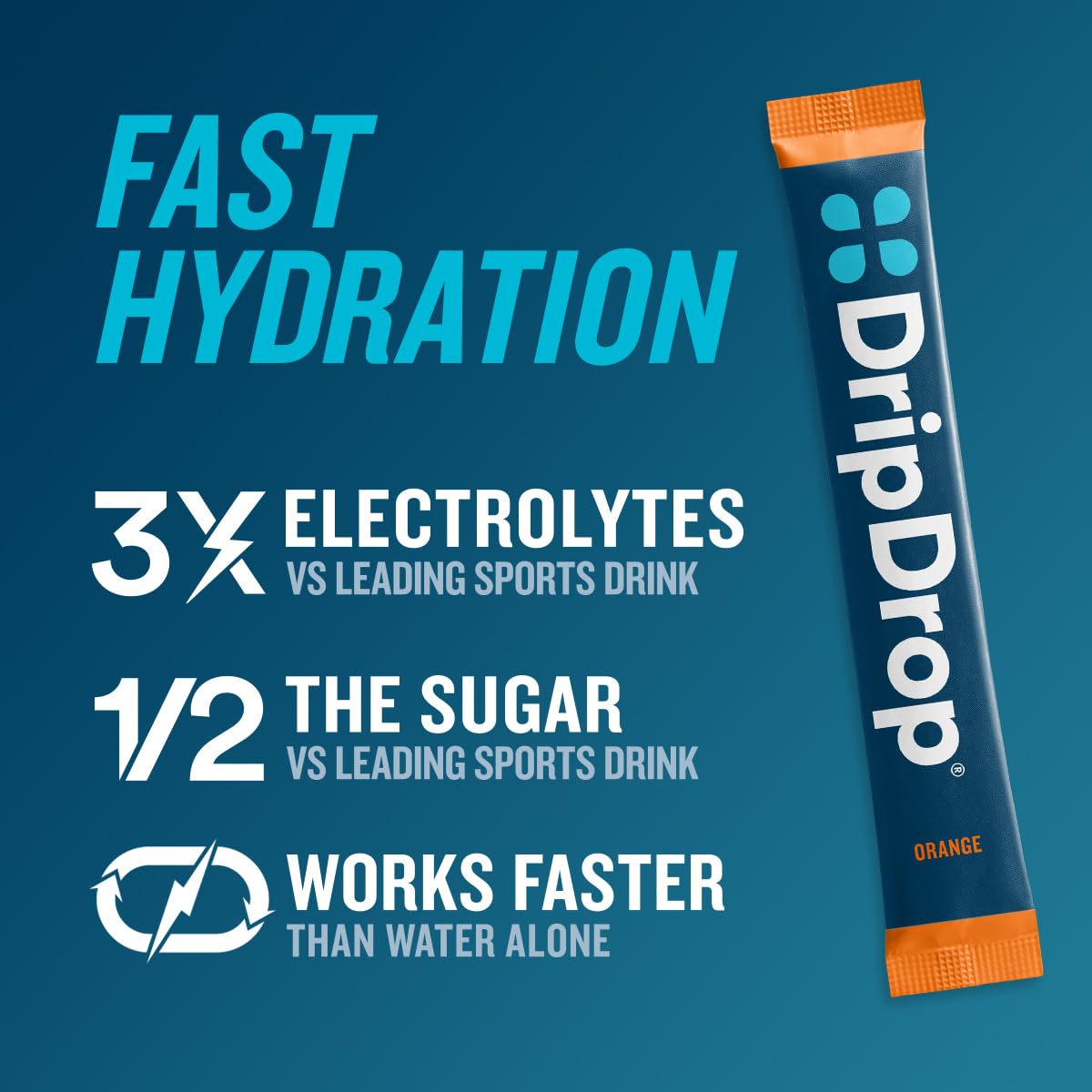 DripDrop Hydration Packets - Fruit Punch - Single Serve Electrolytes Powder Drink Mix - Non-GMO, Gluten Free, Vegan - 32 Sticks