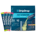 DripDrop Hydration Packets - Fruit Punch - Single Serve Electrolytes Powder Drink Mix - Non-GMO, Gluten Free, Vegan - 32 Sticks
