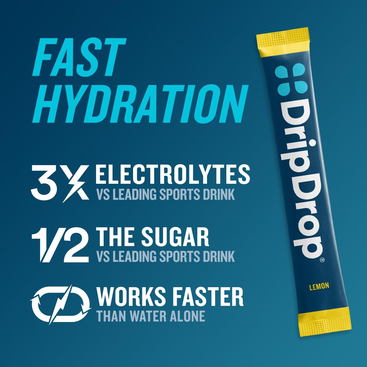 DripDrop Hydration Packets - Fruit Punch - Single Serve Electrolytes Powder Drink Mix - Non-GMO, Gluten Free, Vegan - 32 Sticks