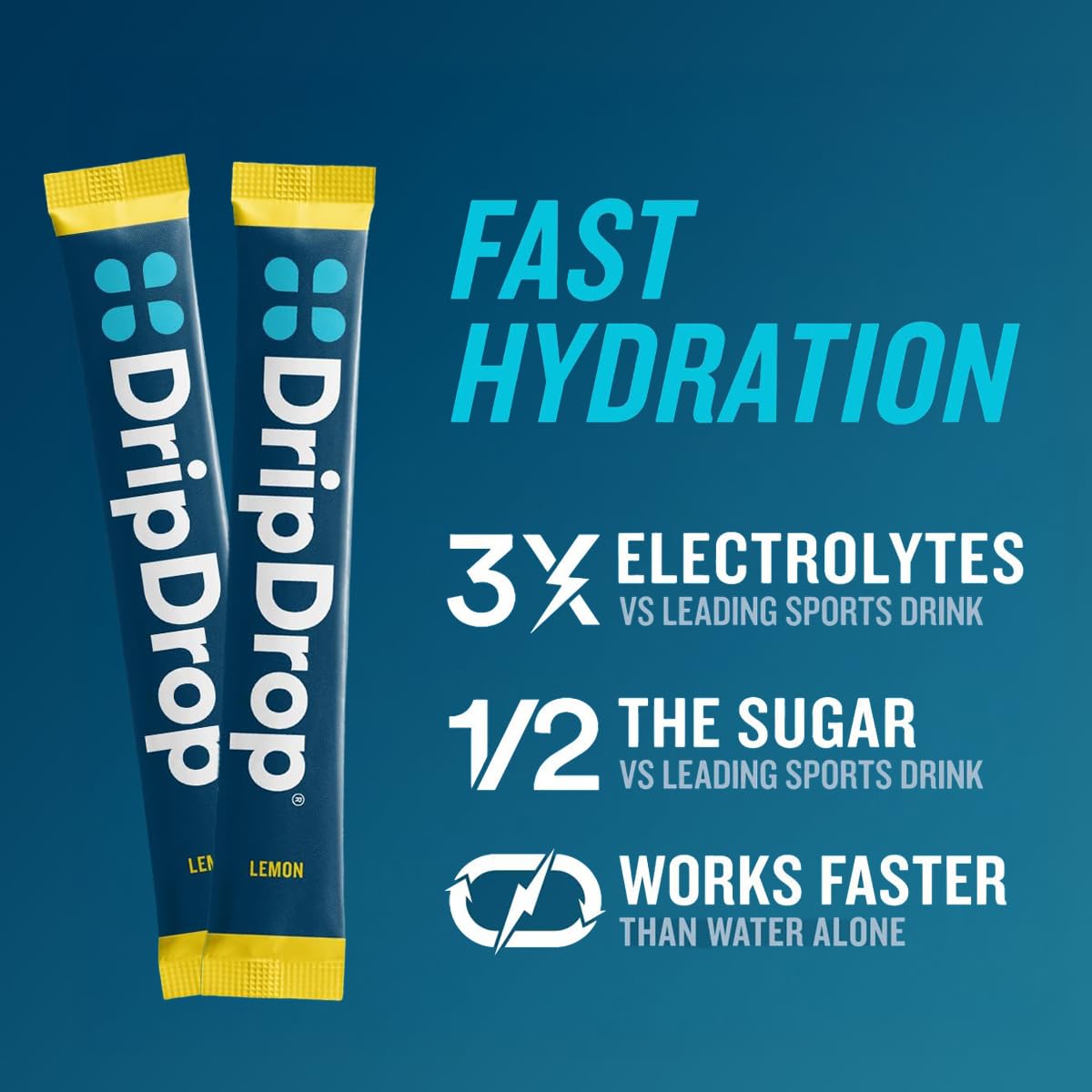 DripDrop Hydration Packets - Fruit Punch - Single Serve Electrolytes Powder Drink Mix - Non-GMO, Gluten Free, Vegan - 32 Sticks