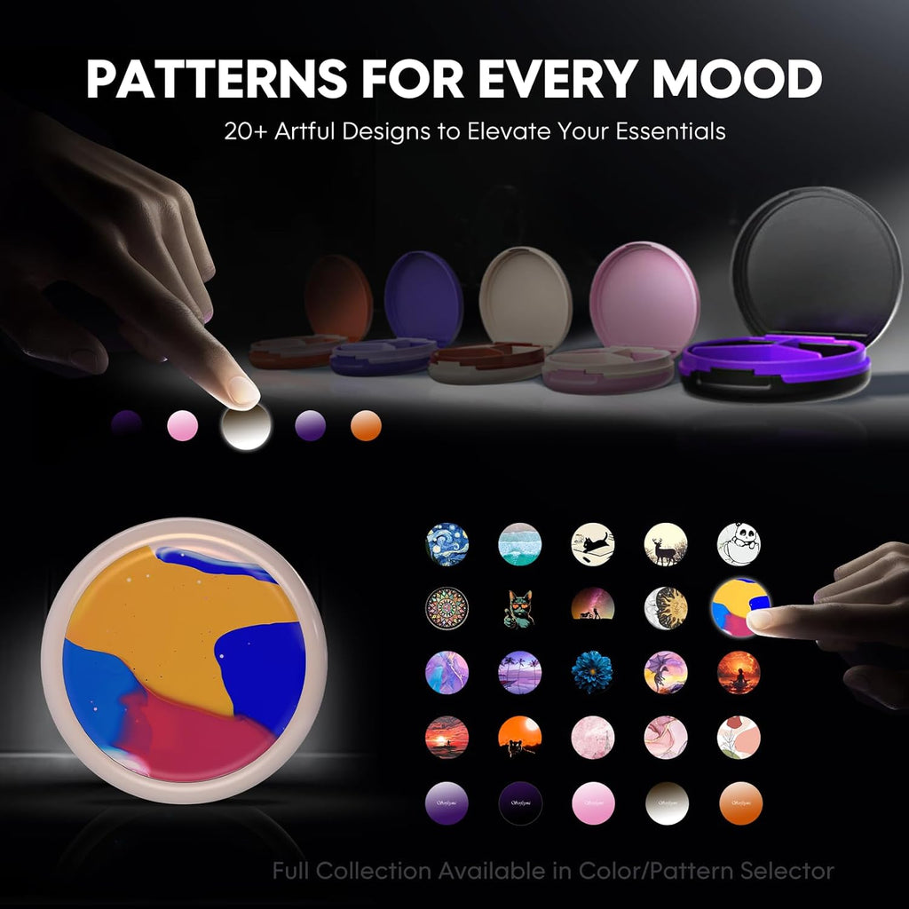 Serfeymi Small Pill Box - 3 Compartments Portable Pill Box for Purse Pocket, Compact Mini Travel Pill Case - Suitable for Medicine, Vitamin, Fish Oil, Supplements - White(Logo)