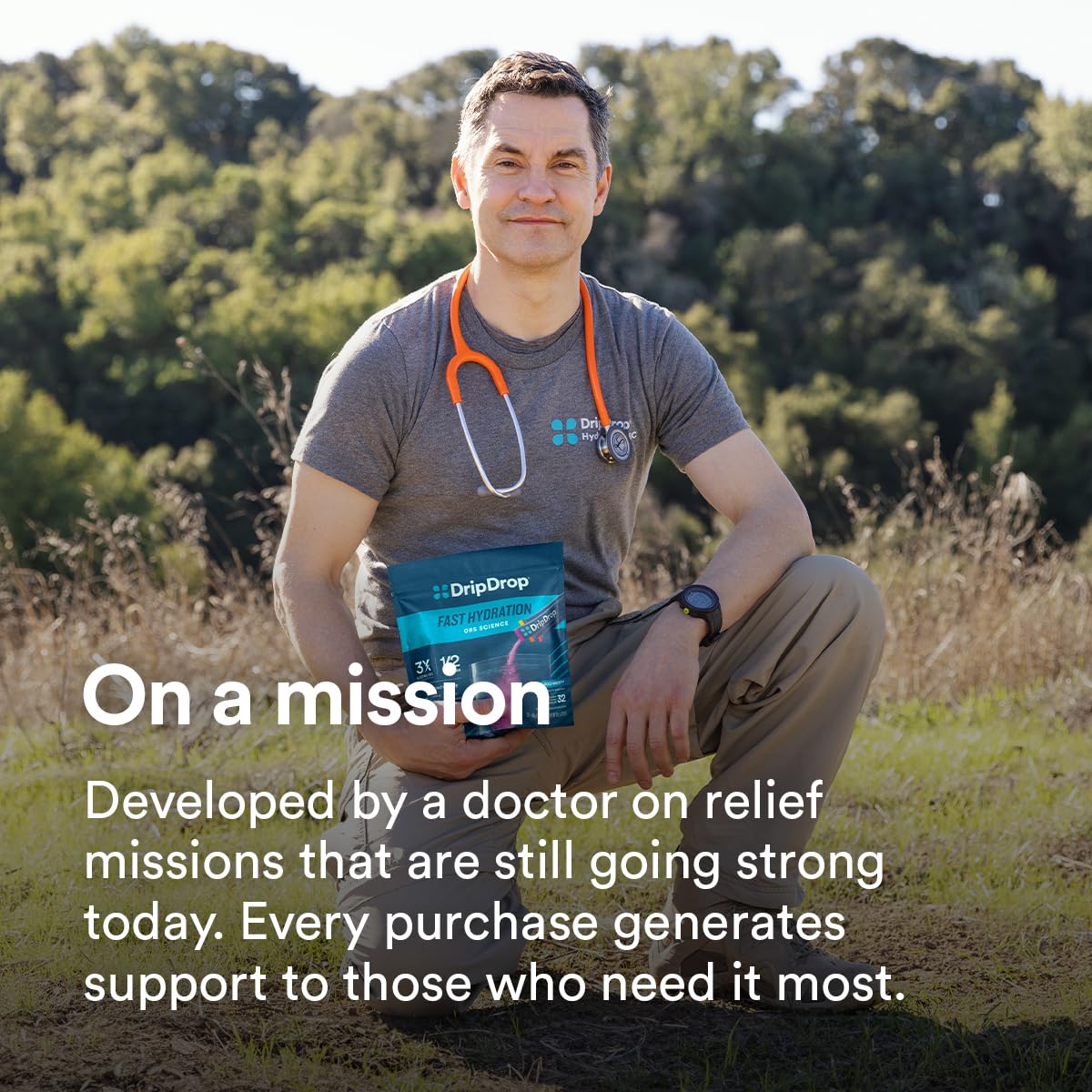 DripDrop Hydration Packets - Fruit Punch - Single Serve Electrolytes Powder Drink Mix - Non-GMO, Gluten Free, Vegan - 32 Sticks