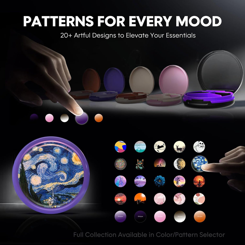 Serfeymi Small Pill Box - 3 Compartments Portable Pill Box for Purse Pocket, Compact Mini Travel Pill Case - Suitable for Medicine, Vitamin, Fish Oil, Supplements - White(Logo)