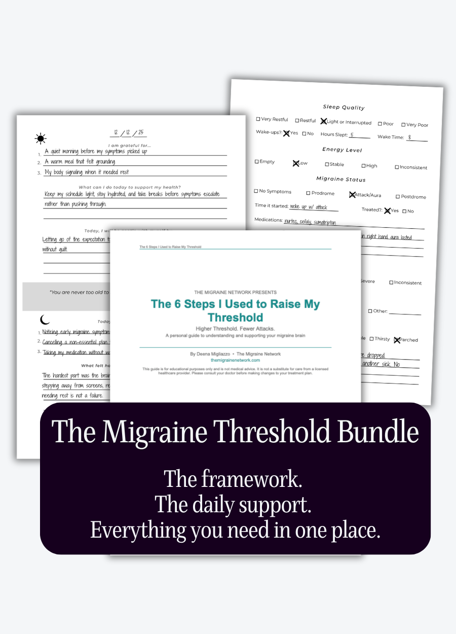 The Migraine Threshold Bundle: Guide + Journal
