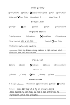 Digital Unbreakable Migraine Tracker & Reflection Journal