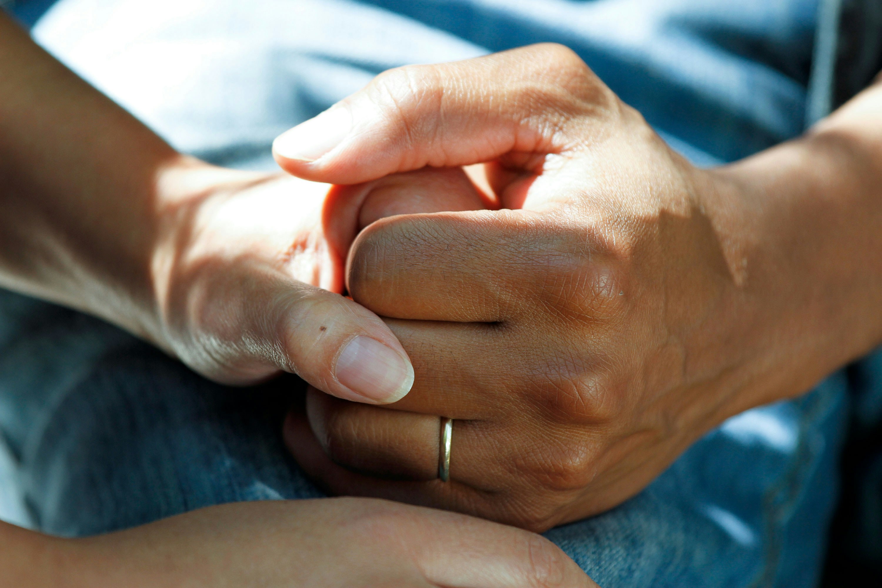 A partner offering quiet support during a migraine attack