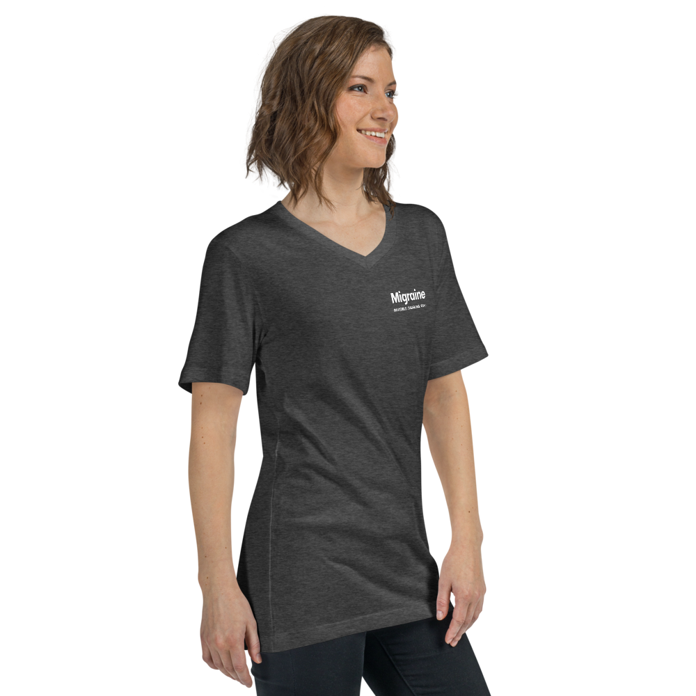 Migraine Awareness V-Neck Shirt thumbnail 2