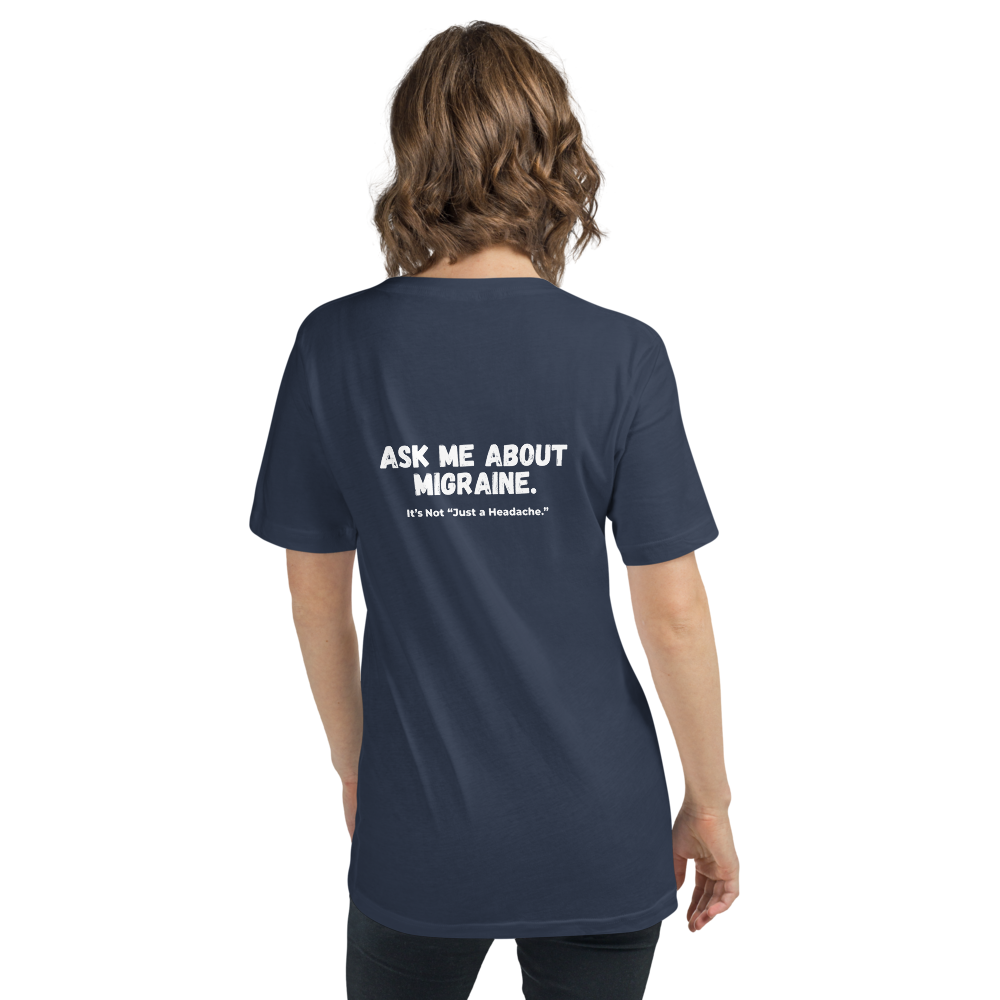 Migraine Awareness V-Neck Shirt thumbnail 5