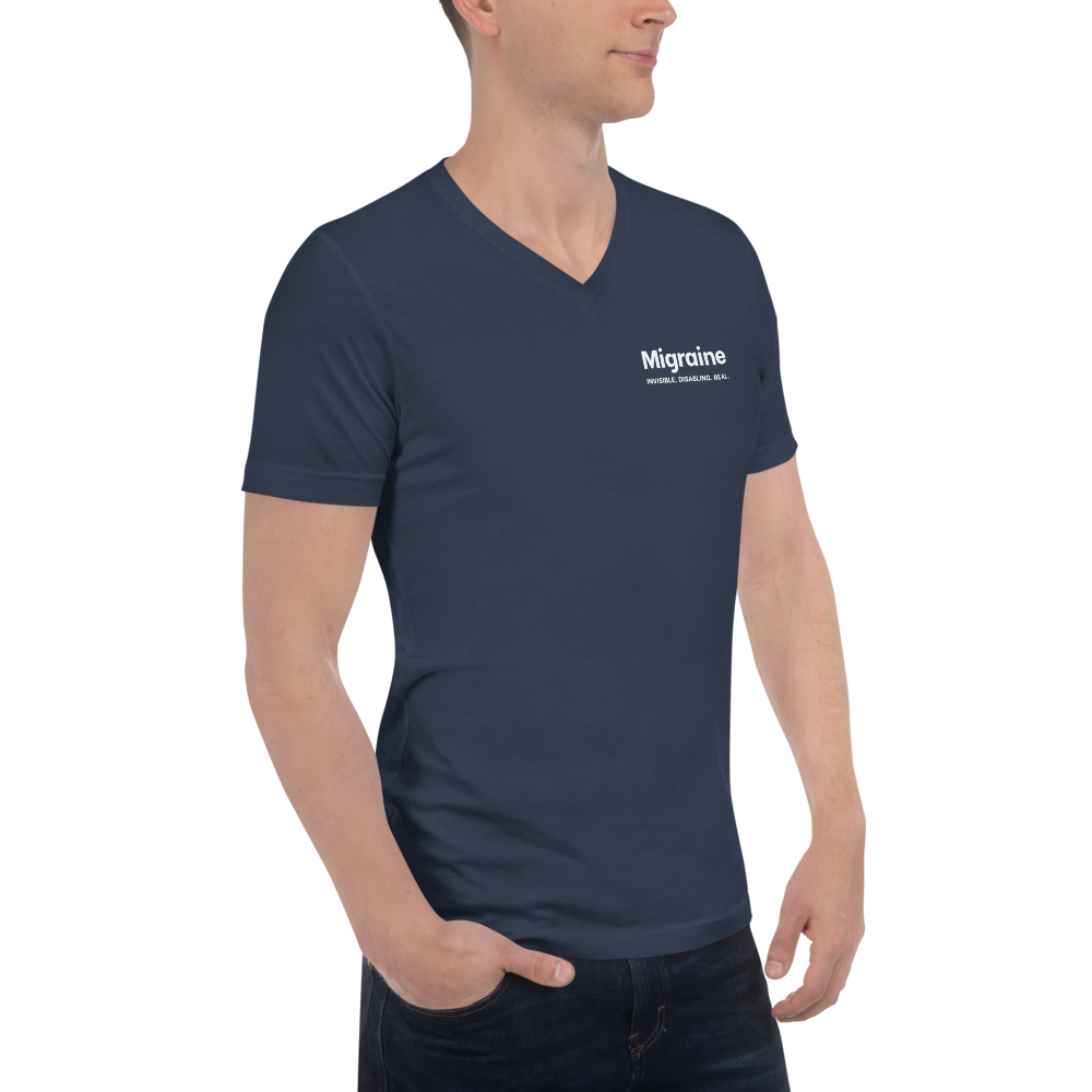 Migraine Awareness V-Neck Shirt thumbnail 6