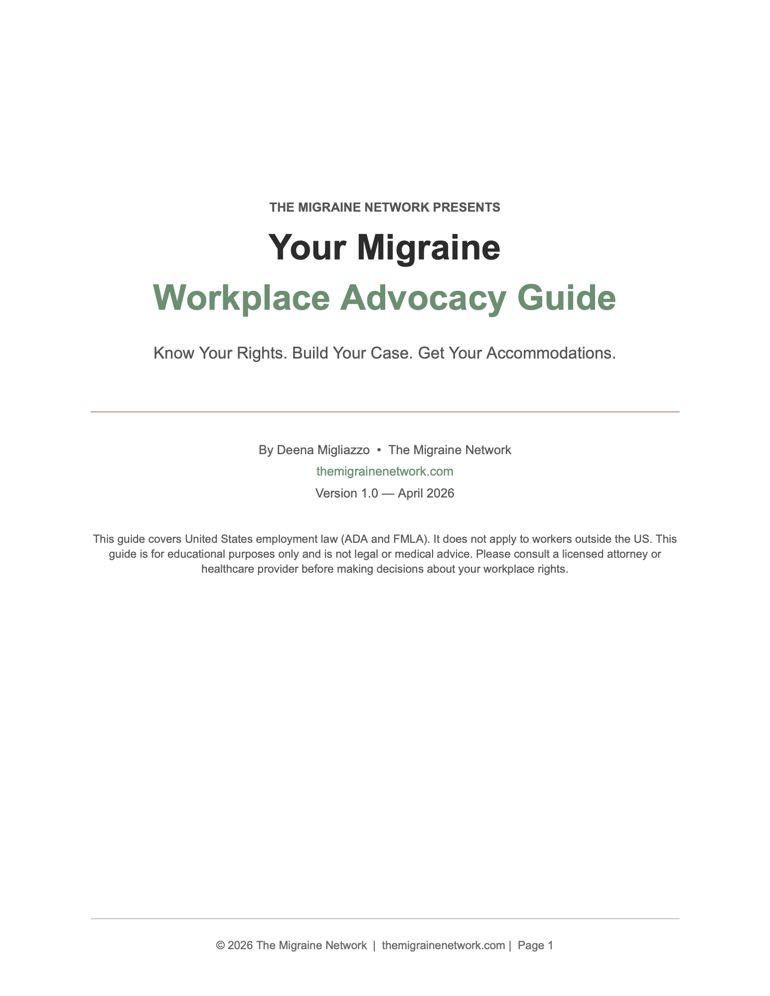 US Workplace Advocacy Guide — image 1